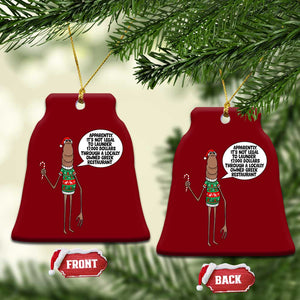 Marcus The Worm Christmas Meme Ceramic Ornament Locally Owned Greek Restaurant TS14 Print Your Wear