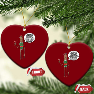 Marcus The Worm Christmas Meme Ceramic Ornament Locally Owned Greek Restaurant TS14 Print Your Wear