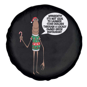Marcus The Worm Christmas Meme Spare Tire Cover Locally Owned Greek Restaurant TS14 Print Your Wear