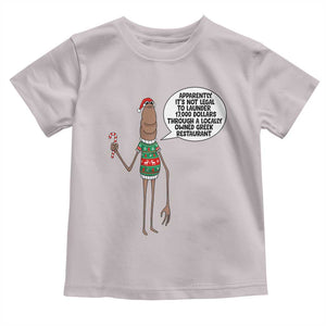 Marcus The Worm Christmas Meme Toddler T Shirt Locally Owned Greek Restaurant TS14 Ice Gray Print Your Wear