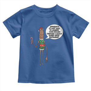 Marcus The Worm Christmas Meme Toddler T Shirt Locally Owned Greek Restaurant TS14 Royal Blue Print Your Wear