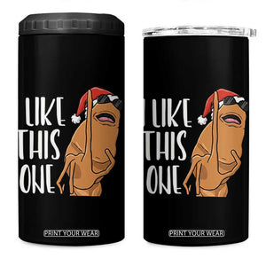 Marcus The Worm Christmas Meme 4 in 1 Can Cooler Tumbler I Like This One TS14 One Size: 16 oz Black Print Your Wear