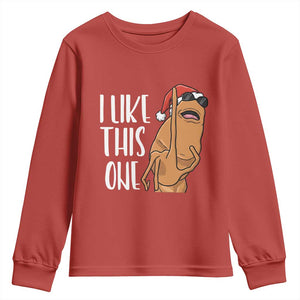 Marcus The Worm Christmas Meme Youth Sweatshirt I Like This One TS14 Red Print Your Wear