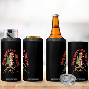 Marcus The Worm Christmas Meme 4 in 1 Can Cooler Tumbler You Are Running The Vibe TS14 Print Your Wear