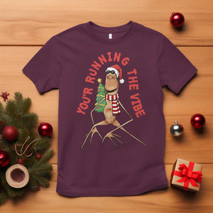 Marcus The Worm Christmas Meme T Shirt You Are Running The Vibe TS14 Maroon Print Your Wear