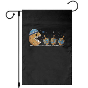 Funny Hanukkah Garden Flag Donut Chasing Flames Jewish TS14 Black Print Your Wear