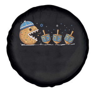 Funny Hanukkah Spare Tire Cover Donut Chasing Flames Jewish TS14 Print Your Wear