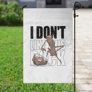 Marcus The Worm Christmas Meme Garden Flag I Do Not Like This Rock Xmas TS14 Print Your Wear