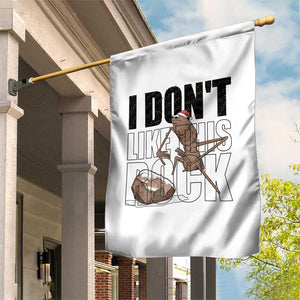 Marcus The Worm Christmas Meme Garden Flag I Do Not Like This Rock Xmas TS14 Print Your Wear