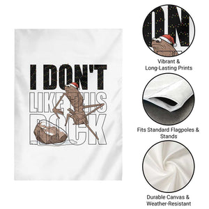 Marcus The Worm Christmas Meme Garden Flag I Do Not Like This Rock Xmas TS14 Print Your Wear