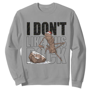 Marcus The Worm Christmas Meme Sweatshirt I Do Not Like This Rock Xmas TS14 Sport Gray Print Your Wear
