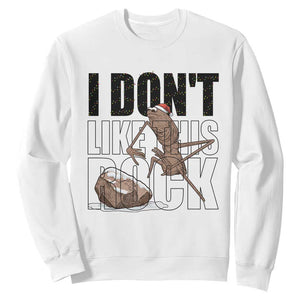 Marcus The Worm Christmas Meme Sweatshirt I Do Not Like This Rock Xmas TS14 White Print Your Wear
