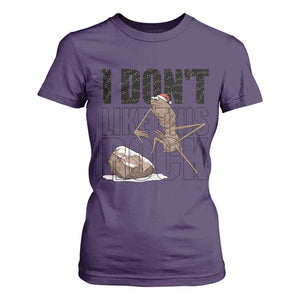 Marcus The Worm Christmas Meme T Shirt For Women I Do Not Like This Rock Xmas TS14 Purple Print Your Wear