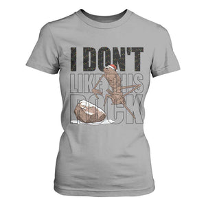 Marcus The Worm Christmas Meme T Shirt For Women I Do Not Like This Rock Xmas TS14 Sport Gray Print Your Wear