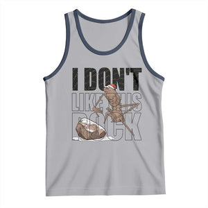 Marcus The Worm Christmas Meme Tank Top I Do Not Like This Rock Xmas TS14 Athletic Heather Navy Print Your Wear