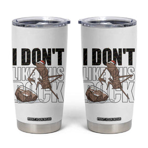 Marcus The Worm Christmas Meme Tumbler Cup I Do Not Like This Rock Xmas TS14 White Print Your Wear