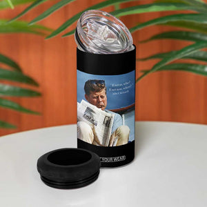John F. Kennedy Smoking Smoker 4 in 1 Can Cooler Tumbler If Not Us Who If Not Now When Quote TS14 Print Your Wear
