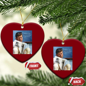 John F. Kennedy Smoking Smoker Ceramic Ornament If Not Us Who If Not Now When Quote TS14 Print Your Wear