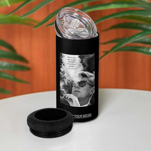 John F Kennedy Cigar Smoking Sunglasses 4 in 1 Can Cooler Tumbler Those Who Dare To Fail Miserably Can Achive Greatly TS14 Print Your Wear