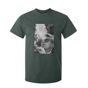 John F Kennedy Cigar Smoking Sunglasses T Shirt For Kid Those Who Dare To Fail Miserably Can Achive Greatly TS14 Dark Forest Green Print Your Wear