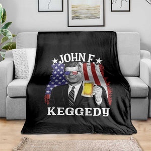John F Kennedy Throw Blanket 4th of July America Flag Beer TS14 Print Your Wear