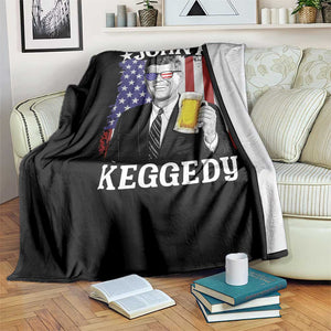John F Kennedy Throw Blanket 4th of July America Flag Beer TS14 Print Your Wear