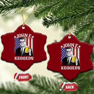 John F Kennedy Ceramic Ornament 4th of July America Flag Beer TS14 Print Your Wear