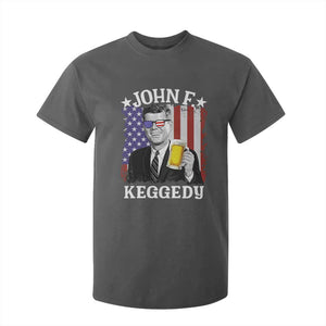 John F Kennedy T Shirt For Kid 4th of July America Flag Beer TS14 Dark Heather Print Your Wear