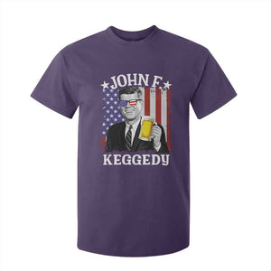John F Kennedy T Shirt For Kid 4th of July America Flag Beer TS14 Purple Print Your Wear