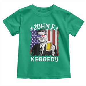 John F Kennedy Toddler T Shirt 4th of July America Flag Beer TS14 Irish Green Print Your Wear
