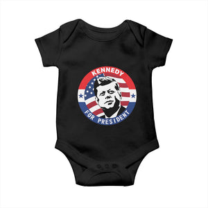 John F Kennedy US President American History Baby Onesie TS14 Black Print Your Wear
