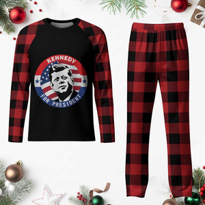 John F Kennedy US President American History Plaid Pajama Set TS14 Buffalo Plaid Print Your Wear