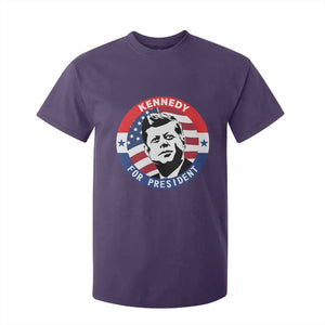 John F Kennedy US President American History T Shirt For Kid TS14 Purple Print Your Wear