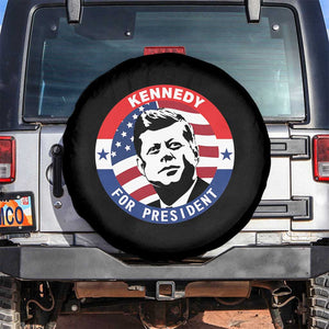 John F Kennedy US President American History Spare Tire Cover TS14 No hole Black Print Your Wear