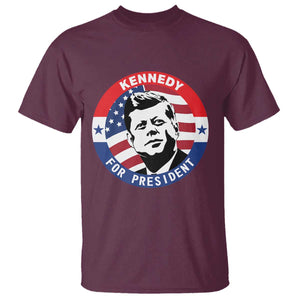 John F Kennedy US President American History T Shirt TS14 Maroon Print Your Wear