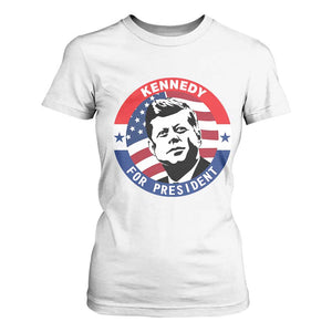 John F Kennedy US President American History T Shirt For Women TS14 White Print Your Wear