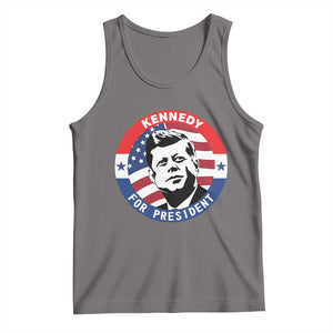 John F Kennedy US President American History Tank Top TS14 Deep Heather Print Your Wear