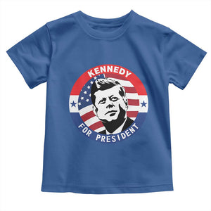John F Kennedy US President American History Toddler T Shirt TS14 Royal Blue Print Your Wear