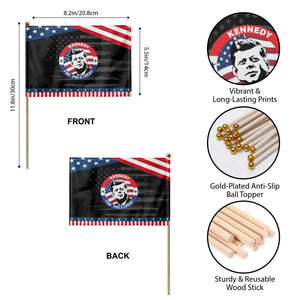 John F Kennedy US President American History Patriotic Handheld Flag TS14 Print Your Wear