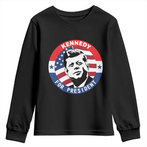 John F Kennedy US President American History Youth Sweatshirt TS14 Black Print Your Wear