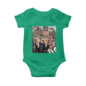 John F Kennedy American President History Baby Onesie TS14 Irish Green Print Your Wear