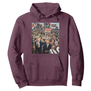 John F Kennedy American President History Hoodie TS14 Maroon Print Your Wear