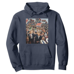 John F Kennedy American President History Hoodie TS14 Navy Print Your Wear