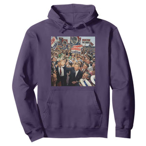 John F Kennedy American President History Hoodie TS14 Purple Print Your Wear