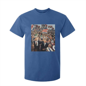 John F Kennedy American President History T Shirt For Kid TS14 Royal Blue Print Your Wear