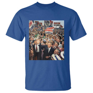 John F Kennedy American President History T Shirt TS14 Royal Blue Print Your Wear