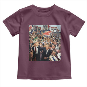 John F Kennedy American President History Toddler T Shirt TS14 Maroon Print Your Wear