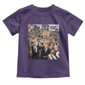 John F Kennedy American President History Toddler T Shirt TS14 Purple Print Your Wear