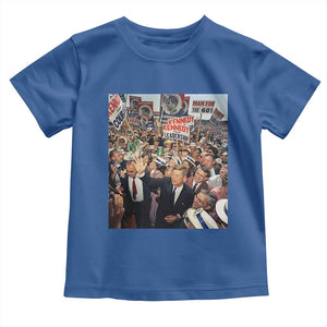 John F Kennedy American President History Toddler T Shirt TS14 Royal Blue Print Your Wear