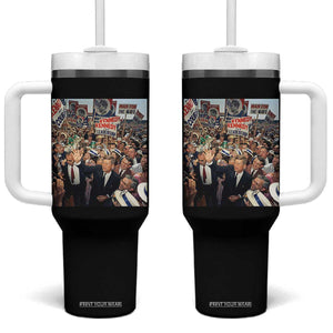 John F Kennedy American President History Tumbler With Handle TS14 One Size: 40 oz Black Print Your Wear